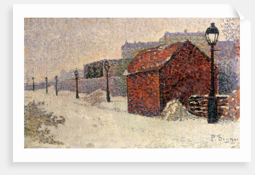 Snow, Butte Montmartre, 1887 by Paul Signac