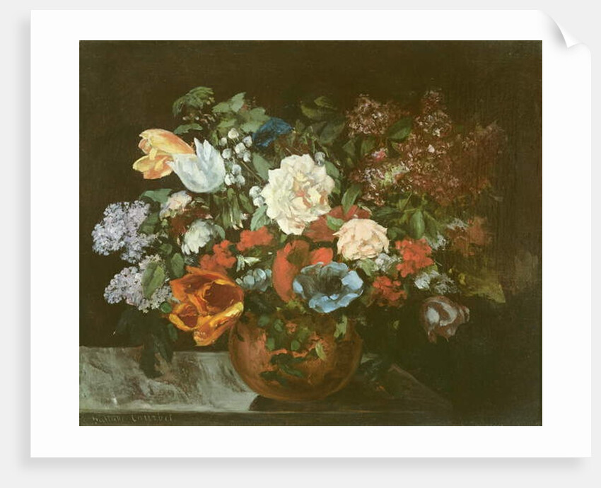 Bouquet of Flowers, 1863 by Gustave Courbet