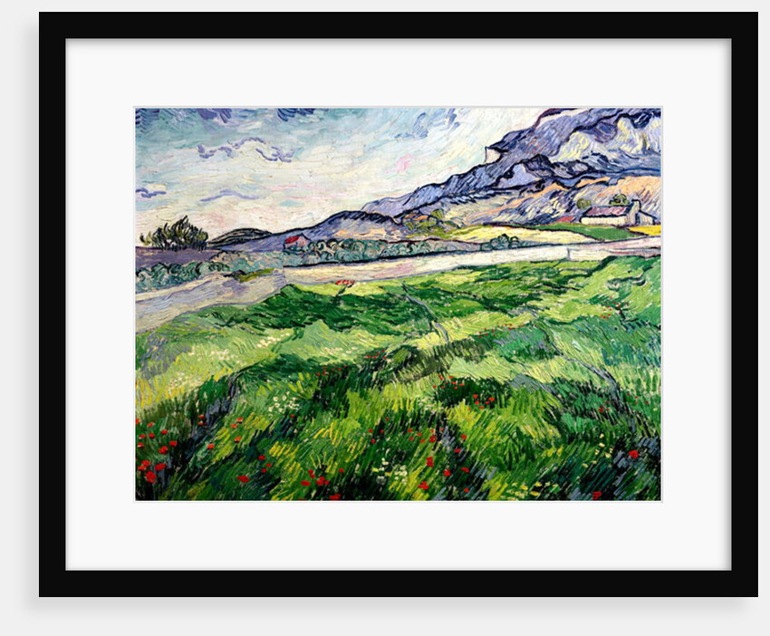 The Green Wheatfield behind the Asylum, 1889 by Vincent van Gogh