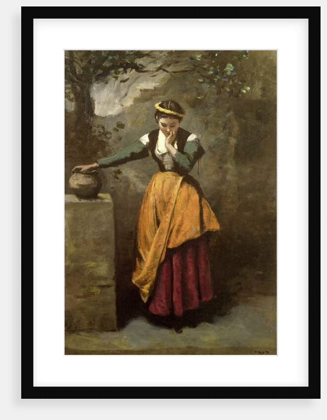 Dreamer at the Fountain, c.1860 by Jean Baptiste Camille Corot