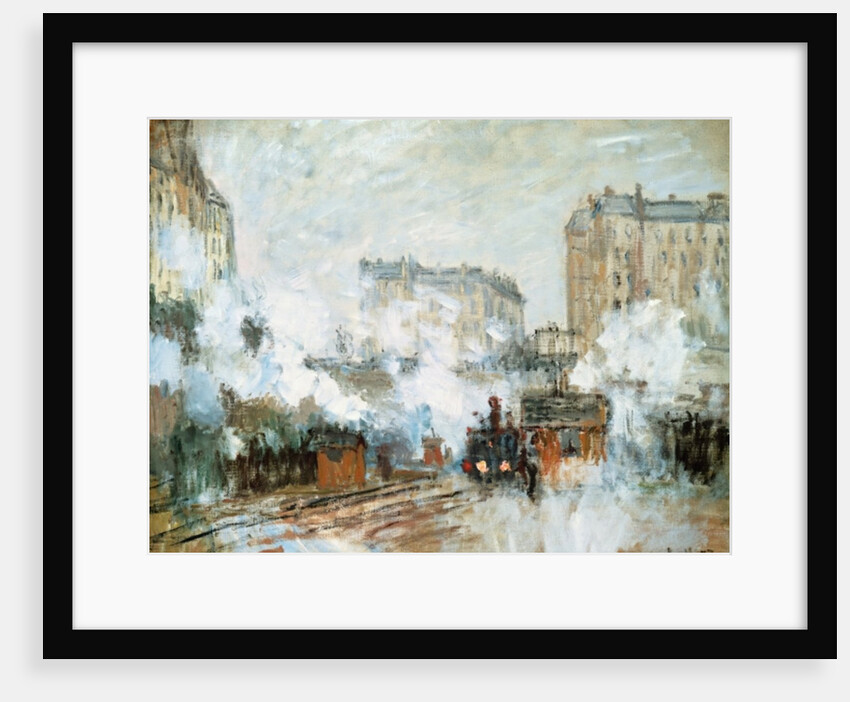 Exterior of the Gare Saint-Lazare, Arrival of a Train, 1877 by Claude Monet