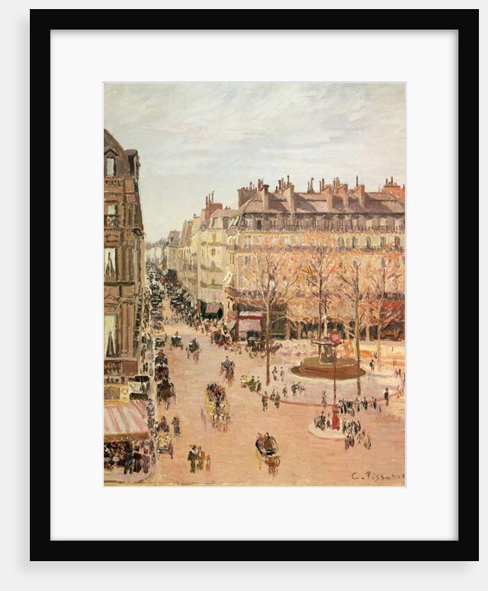 Rue Saint-Honore, Sun Effect, Afternoon, 1898 by Camille Pissarro