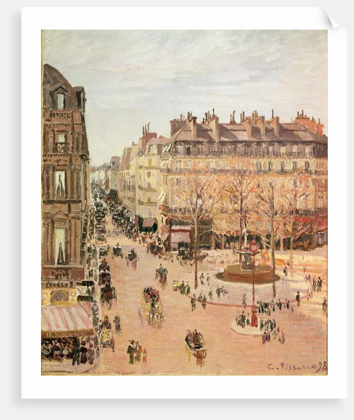 Rue Saint-Honore, Sun Effect, Afternoon, 1898 by Camille Pissarro