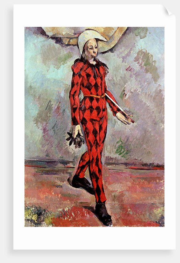 Harlequin, 1890 by Paul Cezanne