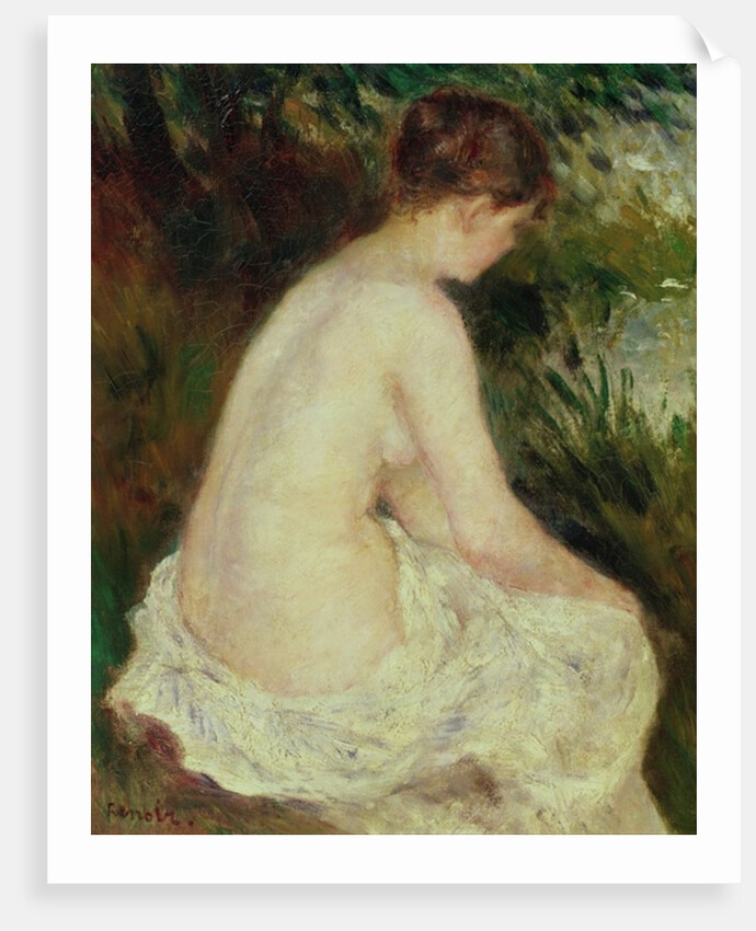 Bather, 1879 by Pierre Auguste Renoir