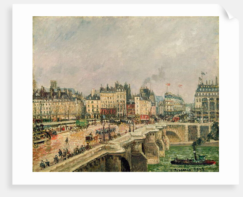 Pont Neuf, Effect of Rain, 1903 by Camille Pissarro