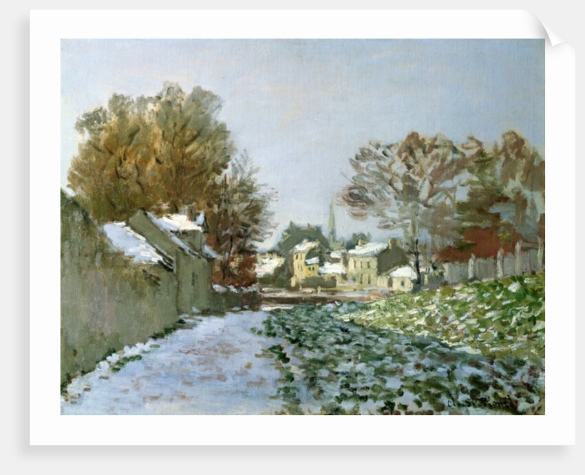 Snow at Argenteuil, 1874 by Claude Monet