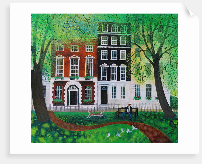 Relaxing in Berkley Square, 2016 by Lisa Graa Jensen
