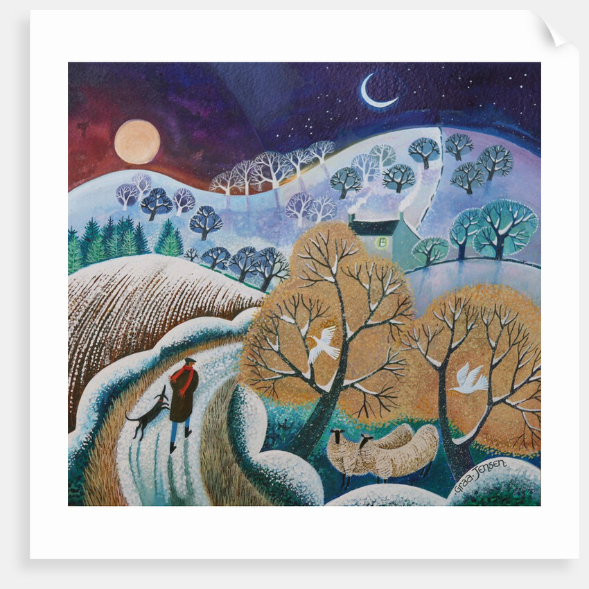 Snowy Winter Walk, 2017 by Lisa Graa Jensen