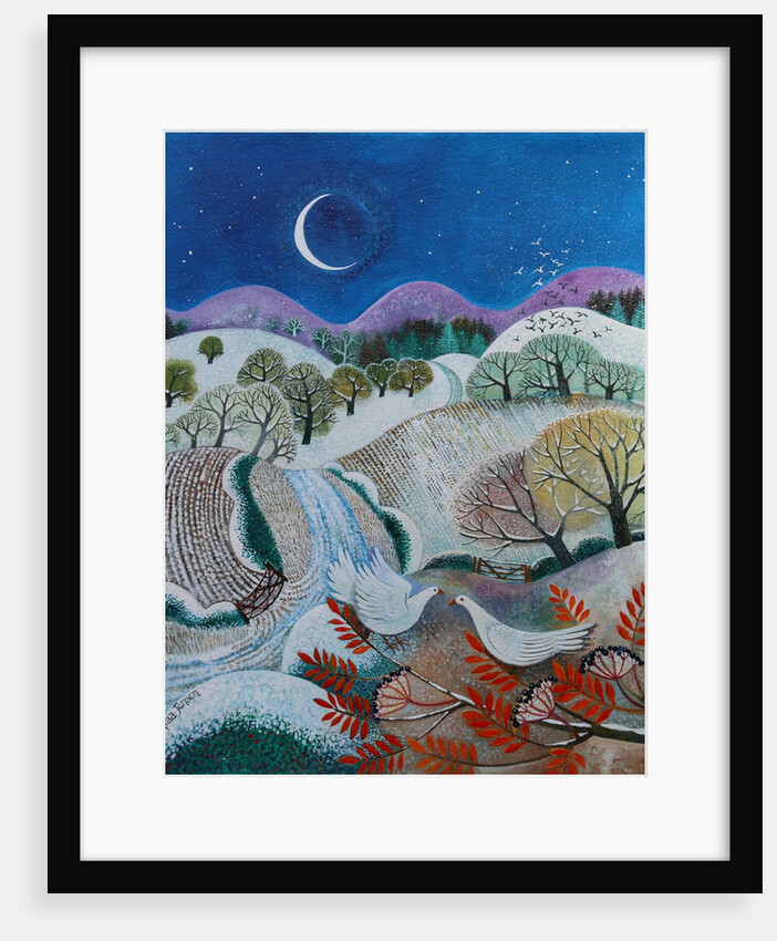 Winter Doves, 2018 by Lisa Graa Jensen