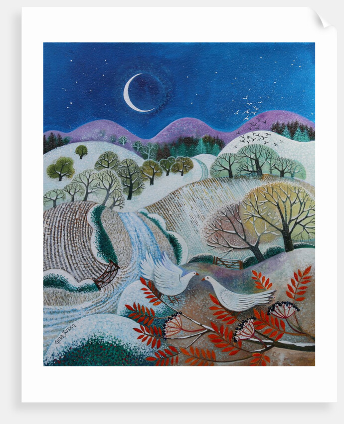 Winter Doves, 2018 by Lisa Graa Jensen