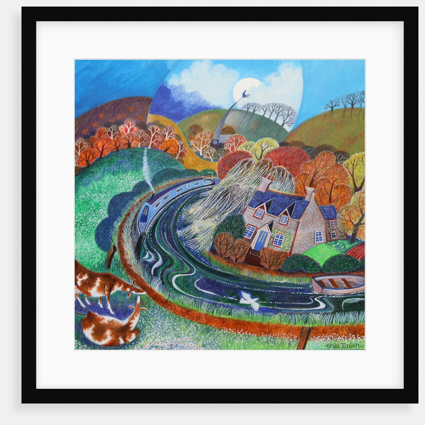 St. Catherines, river Wey, 2019 by Lisa Graa Jensen