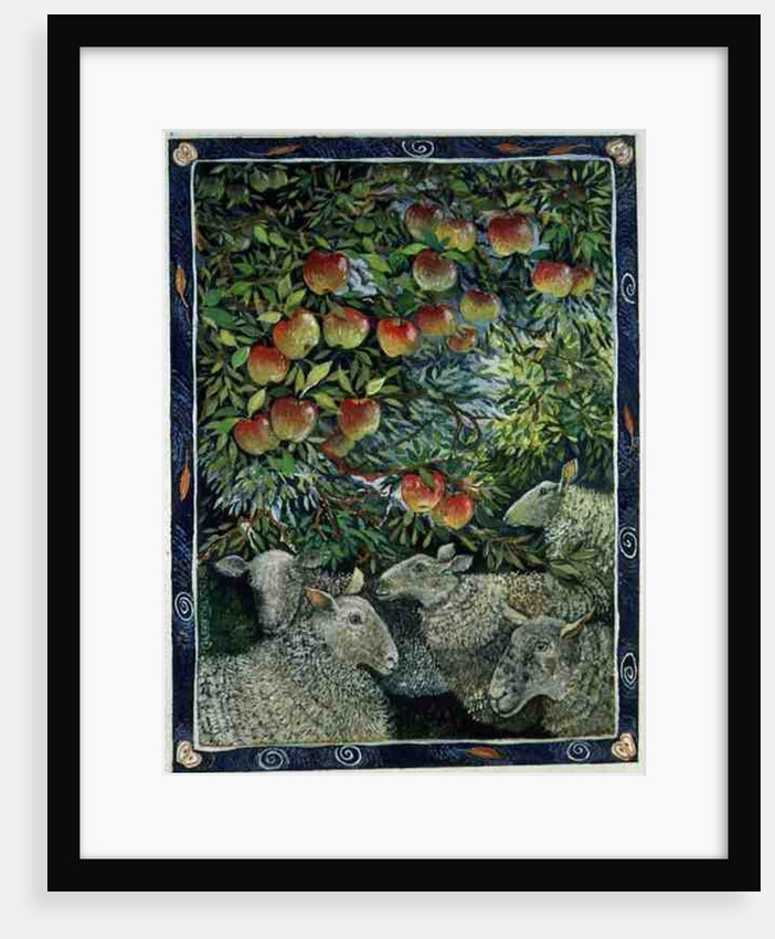 Sheep and Orchard, 1996 by Lisa Graa Jensen