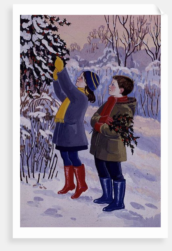 Gathering Holly by Lavinia Hamer