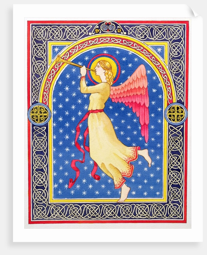 Angel Blowing Trumpet by Lavinia Hamer