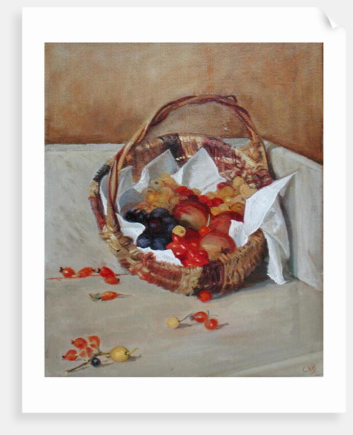 Basket of Fruit by Caroline Hervey-Bathurst