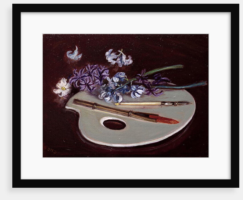 Porcelain Palette with Flowers by Caroline Hervey-Bathurst