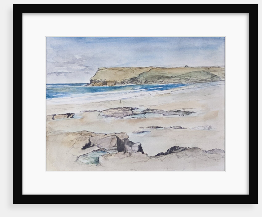 Polzeath and Pentire Head, 2007 by Caroline Hervey-Bathurst