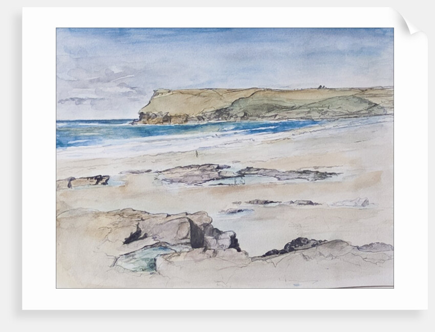 Polzeath and Pentire Head, 2007 by Caroline Hervey-Bathurst