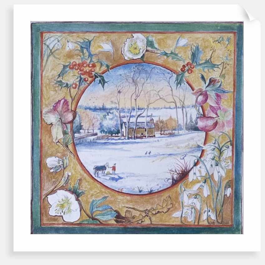 Christmas Morning, Little Somborne, 2007 by Caroline Hervey-Bathurst