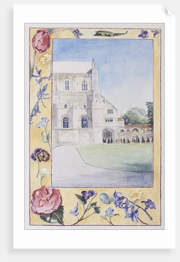 Winchester Cathedral, Choristers off to practice, 2007 by Caroline Hervey-Bathurst