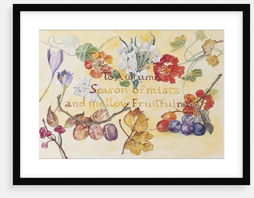 Ode to Autumn Keats, 2008 by Caroline Hervey-Bathurst