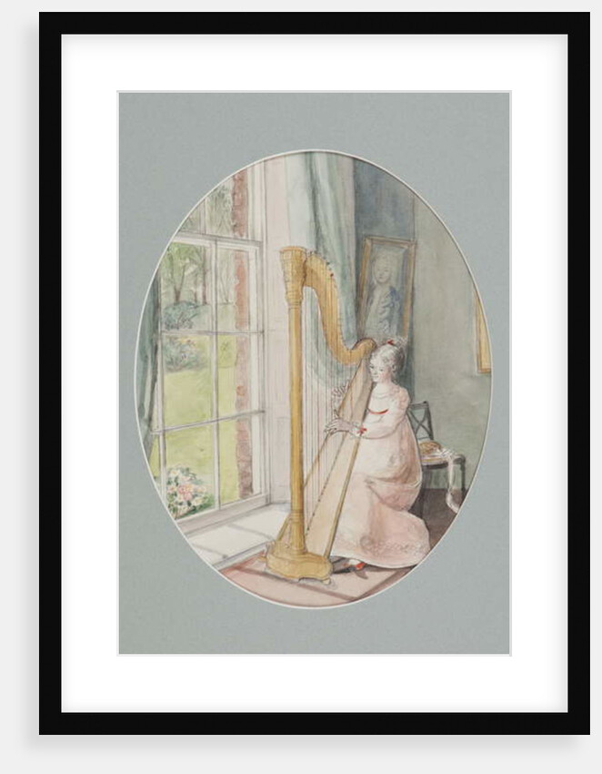 A Young Woman with a Harp, 2009 by Caroline Hervey-Bathurst