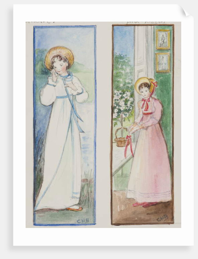 Elizabeth Bennet and Emma Woodhouse, 2011 by Caroline Hervey-Bathurst