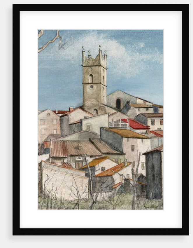 Early Spring, view through an orchard, c.1925 by Harry Morley