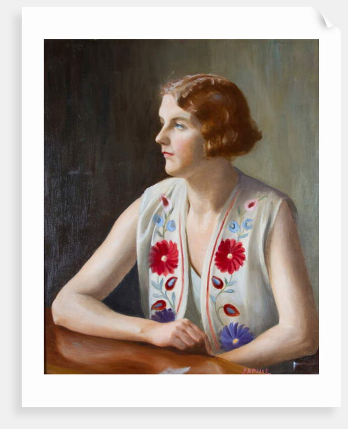Portrait of the writer and illustrator Marian Ada. Peart, c.1930 by Captain J. B. Peart