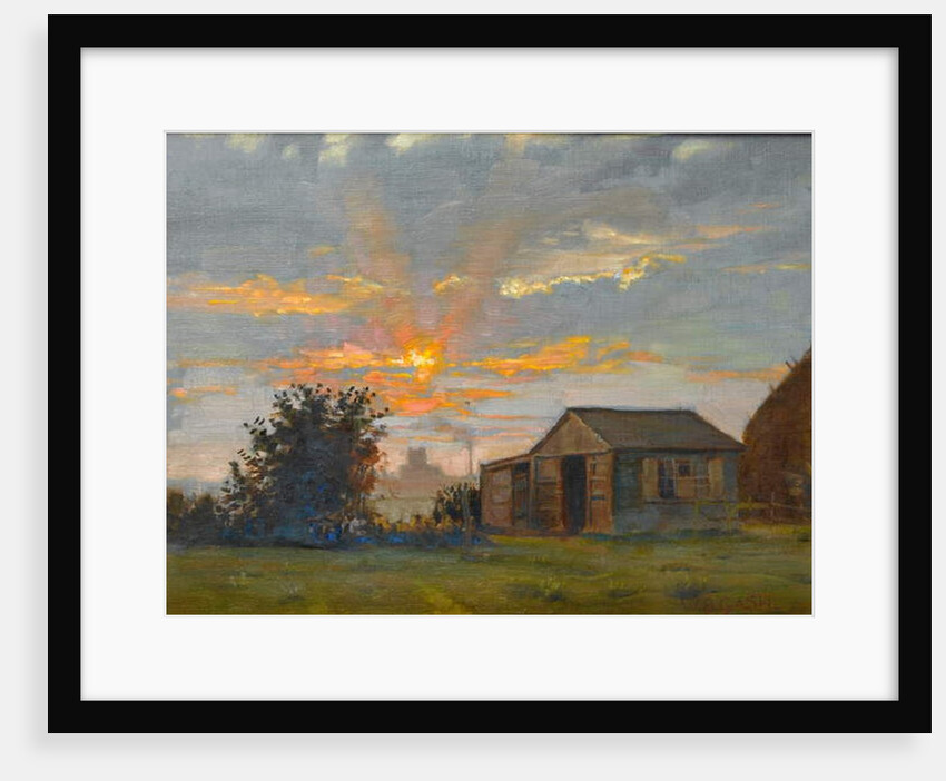 Sunset with a View of Kettering Looking Towards Mr Timpson's Shoe Factory by Walter Bonner Gash