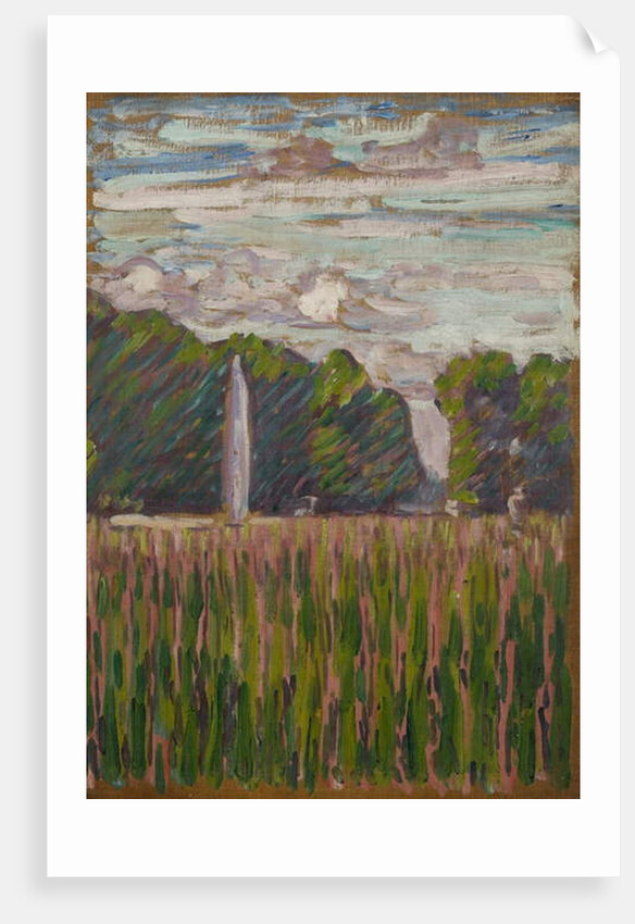 Fountain within a park by Arthur Haythorne Studd