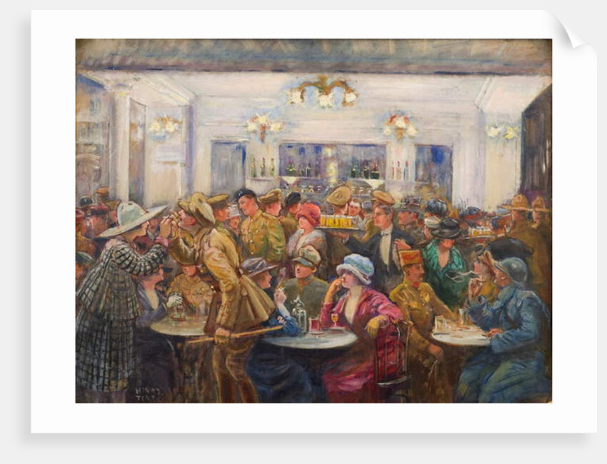 L'Abreuvoir de L'Olympia Pendant un Entracte, c.1918 by Charles Henry Tenre