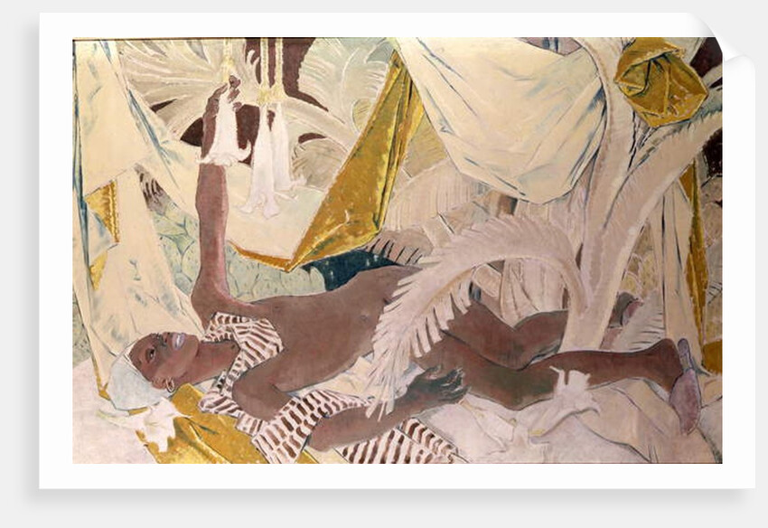 Henry Thomas, Philpot's Jamaican Servant, reclining by Glyn Warren Philpot