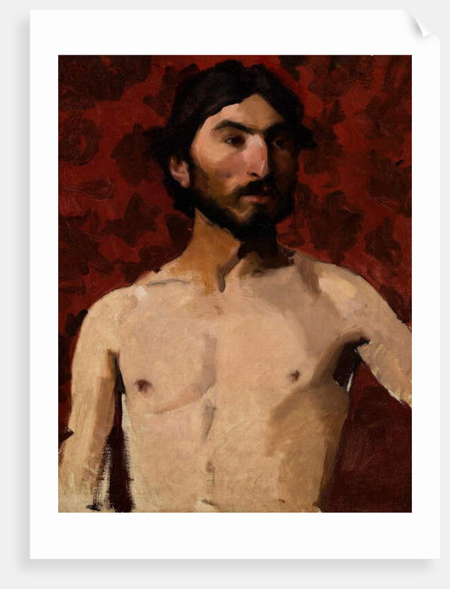 Life Study - bearded man, 1880s by Albert de Belleroche