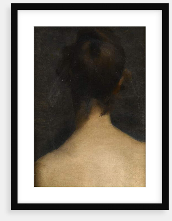 Rear view, head and shoulders, of a young woman, c.1885 by Albert de Belleroche