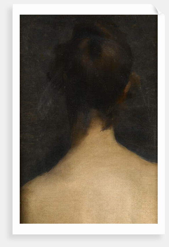 Rear view, head and shoulders, of a young woman, c.1885 by Albert de Belleroche