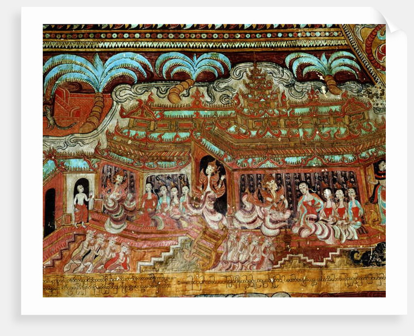 A court scene by Burmese School