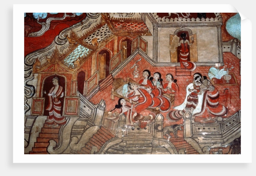 Scenes from the life of a Bodhisattva, 1776 by Burmese School