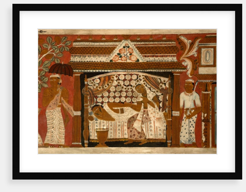Wall painting in the Image House of the Subdharama Temple, Dehiwala by Sri Lankan School