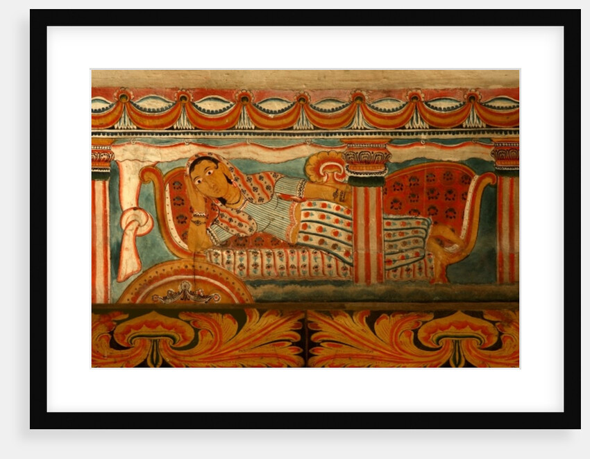 Wall painting in the Image House of the Subdharama Temple, Dehiwala by Sri Lankan School