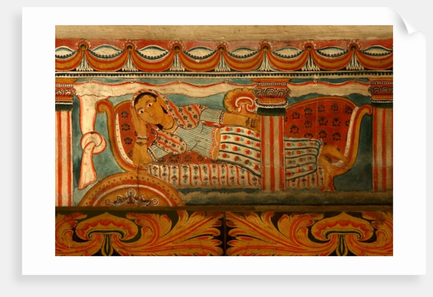 Wall painting in the Image House of the Subdharama Temple, Dehiwala by Sri Lankan School