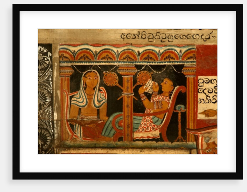 Wall painting in the Image House of the Subdharama Temple, Dehiwala by Sri Lankan School