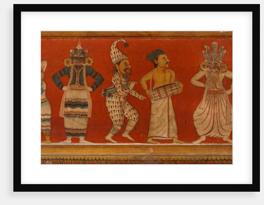 Wall painting in the Image House of the Subdharama Temple, Dehiwala by Sri Lankan School