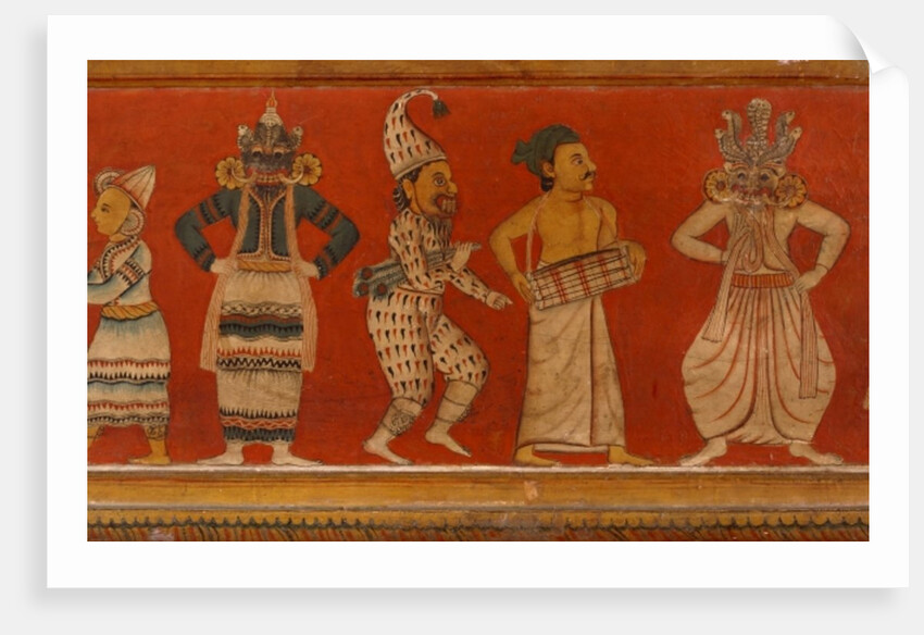 Wall painting in the Image House of the Subdharama Temple, Dehiwala by Sri Lankan School