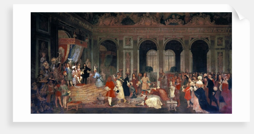 Louis XIV Receiving Ambassadors from Siam at Versailles, c.1865-67 by Jacques Edmond Leman