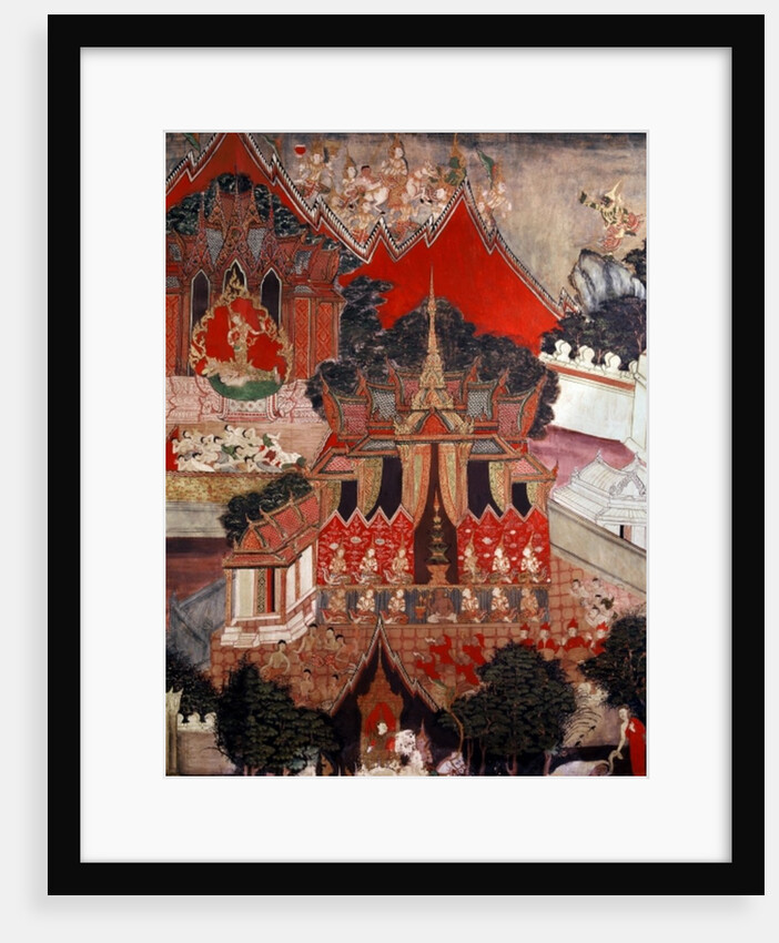 Scenes from the life of Buddha, mid 19th century by Thai School