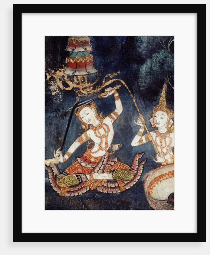 Siddhartha cutting his hair by School Thai