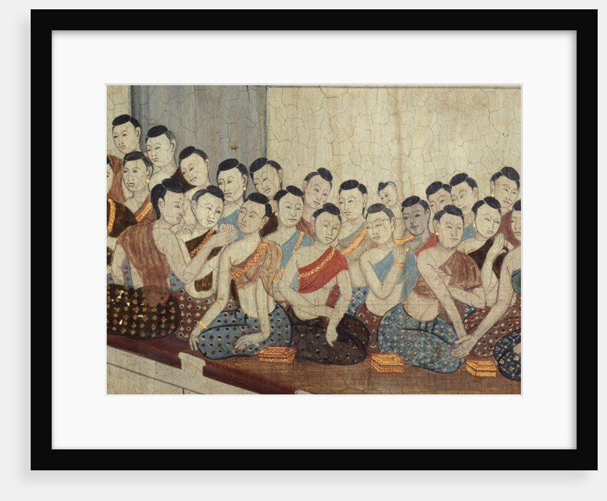 Group of women with attire and cropped hair typical of the 4th Reign by School Thai