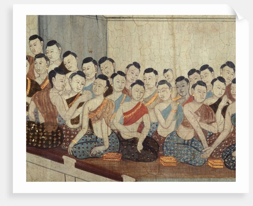 Group of women with attire and cropped hair typical of the 4th Reign by School Thai